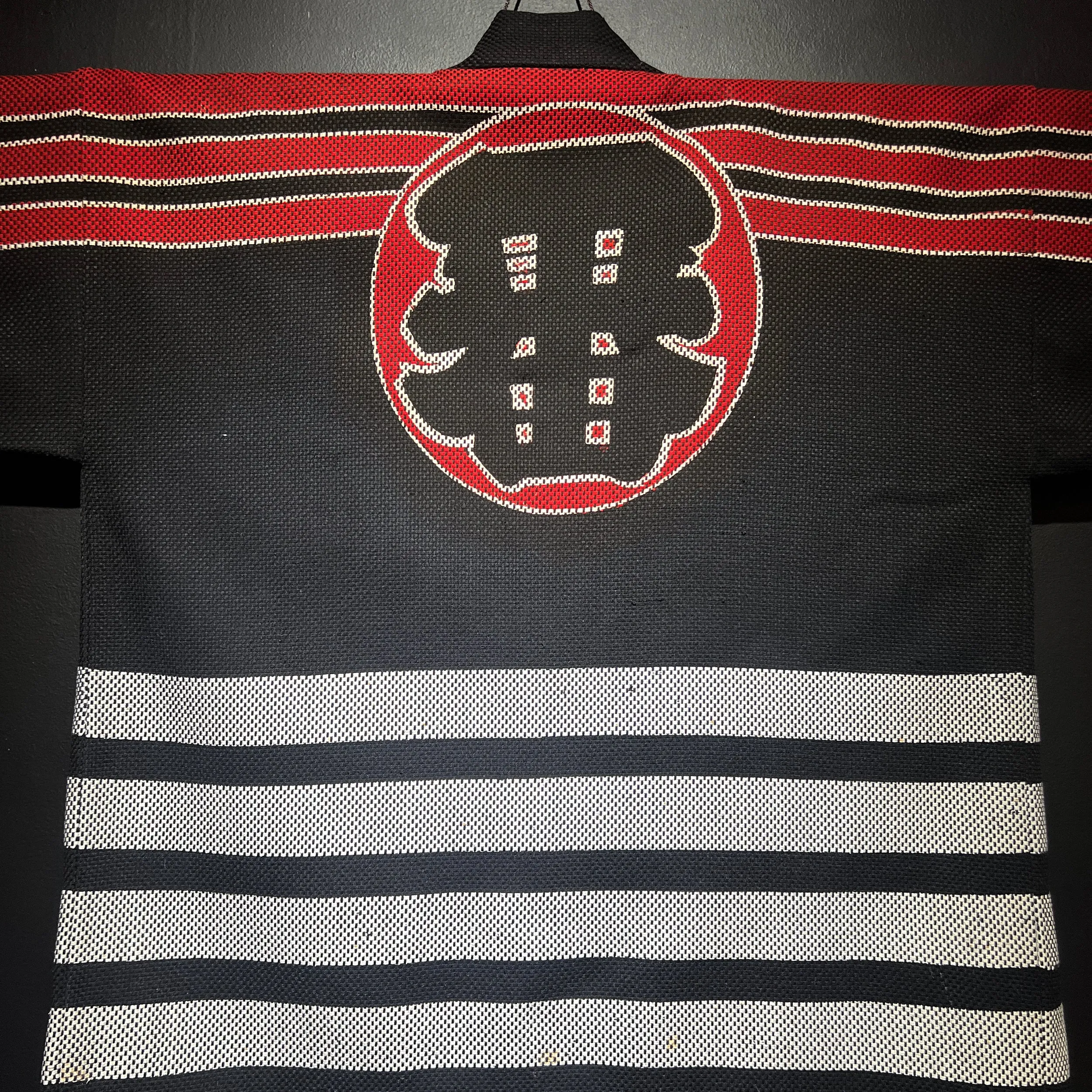 Black Sashiko Japanese Firefighter Jacket