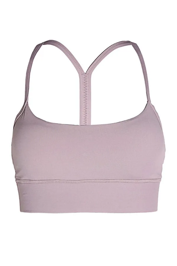 Cozy and Simple Solid Color Sports Bra