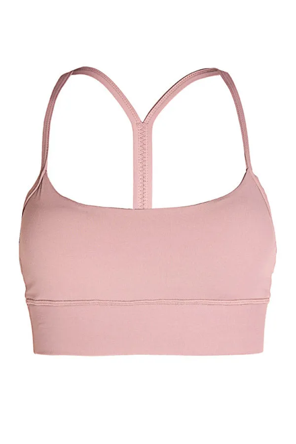 Cozy and Simple Solid Color Sports Bra