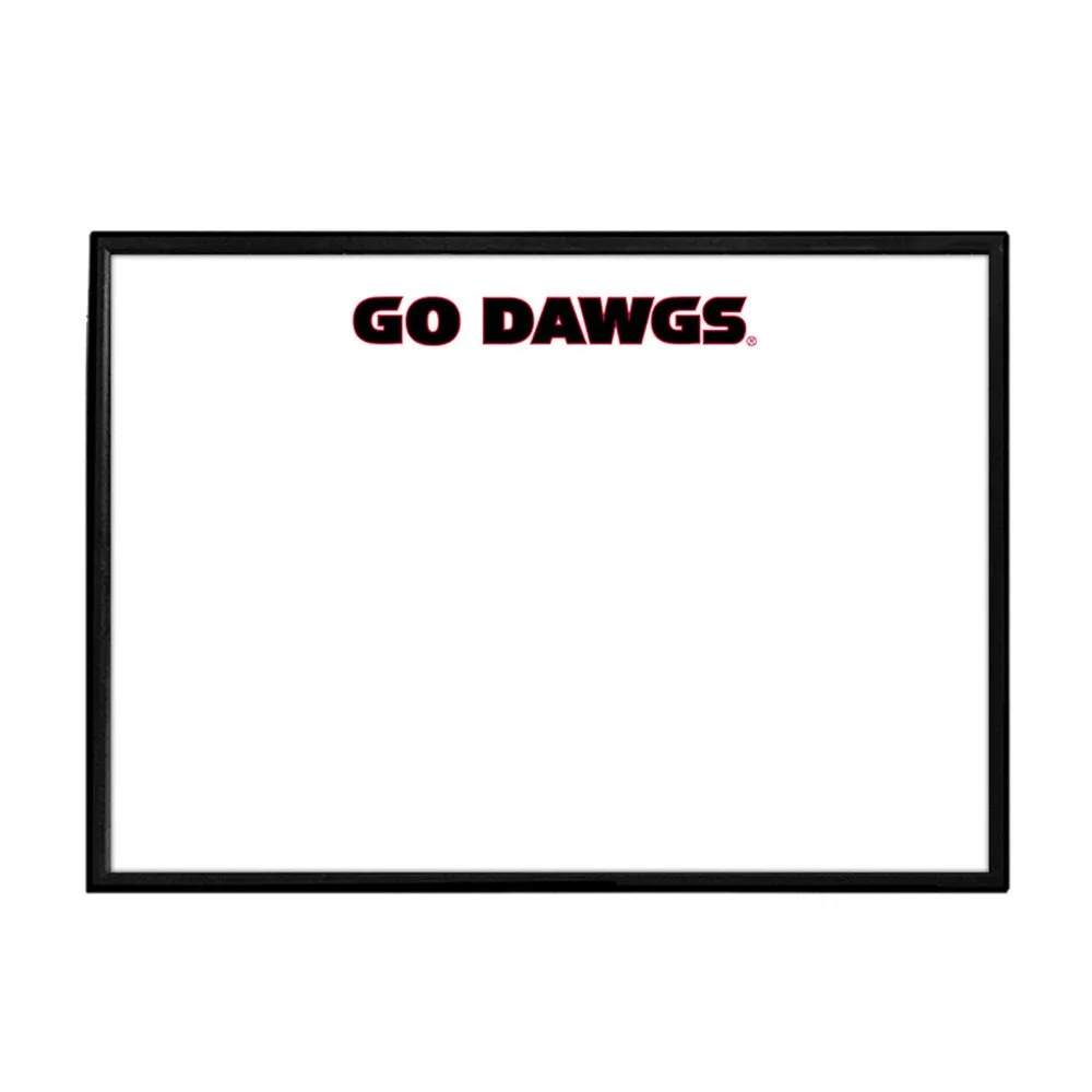 Georgia Bulldogs: Go Dawgs - Framed Dry Erase Board