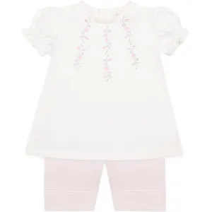 Jewell Pink Girls Top and Shorts Summer Set