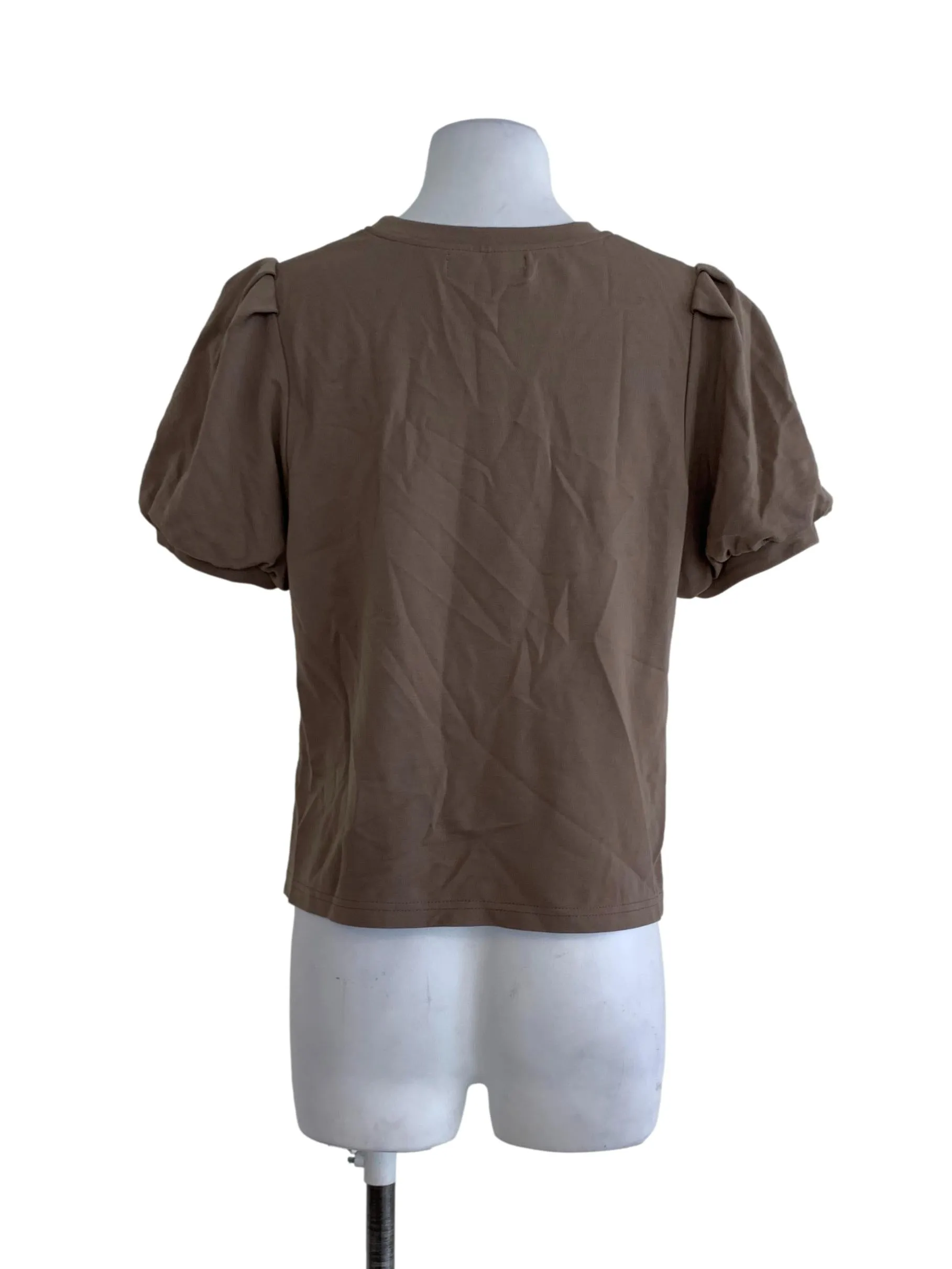 Latte Brown Plain T-Shirt