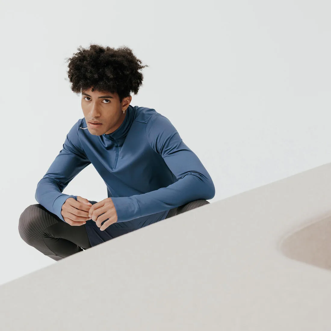 MEN'S WARM LONG-SLEEVED RUNNING T-SHIRT