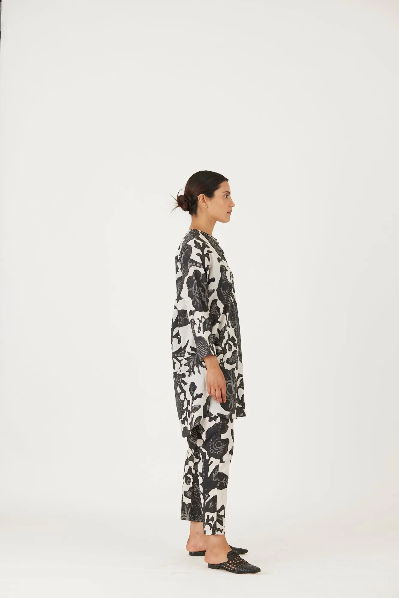 New Season Fall 24/Summer 25-Coord Set-Cotton-Melina Black-YAMLS45-Fashion Edit Yam