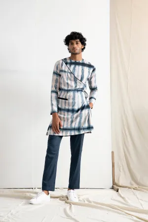 Placid - Tie & Dye Long Kurta with Pant Set