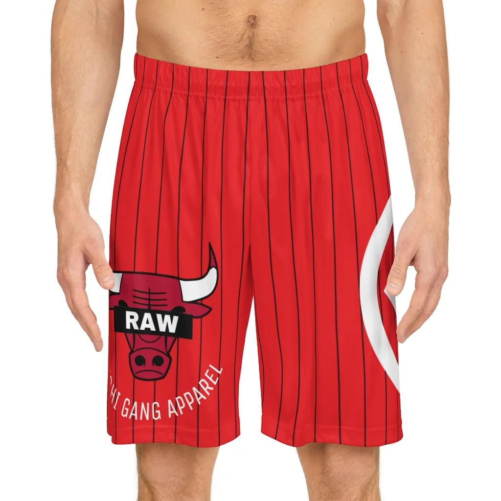 RAW SUSHI "BULLS" Basketball Shorts