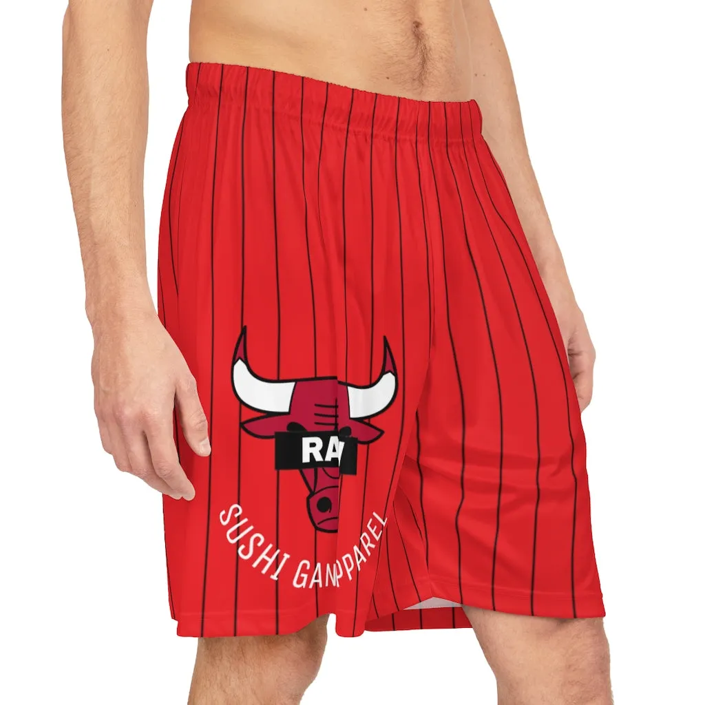 RAW SUSHI "BULLS" Basketball Shorts