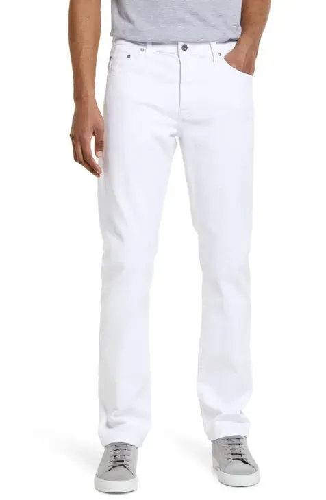 SALVATORE FERRAGAMO - LEATHER LOGO Cotton/Linen Jeans Pants - 32W (50 EU)
