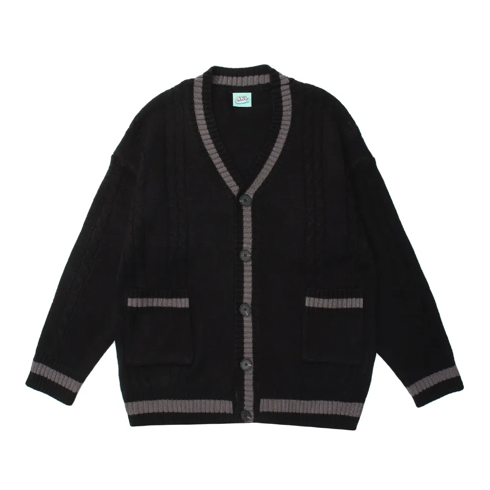 Simple Solid Color Cardigan Sweater