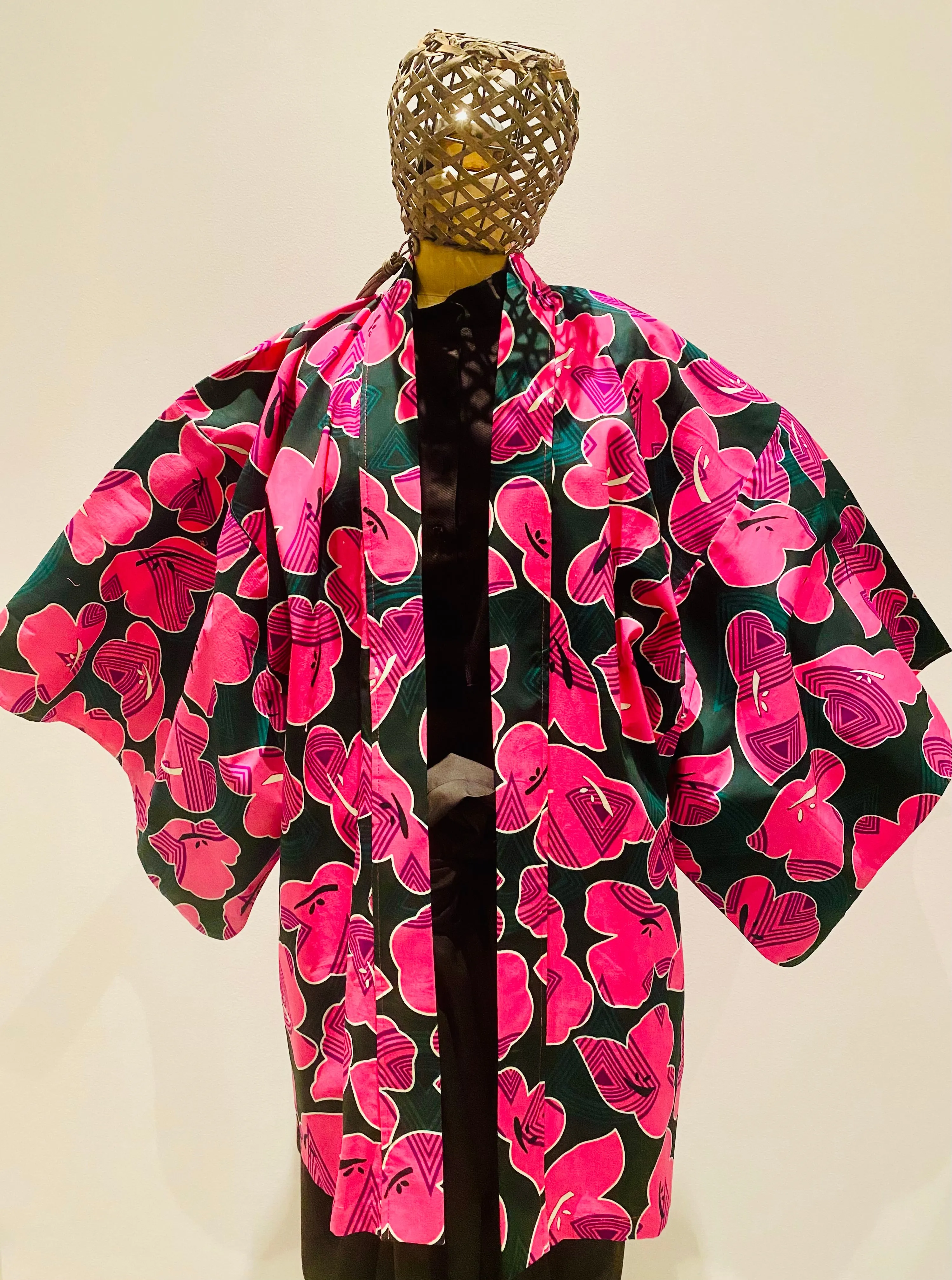 The Pink Flowers Haori, Africa meets Asia