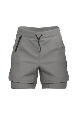 Total War Ai1 Lined Training Short - Ghost Grey